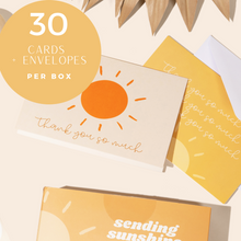 Load image into Gallery viewer, Lain &amp; Lou Boho Thank You Cards with Envelopes 30 Pack | You Are My Sunshine Birthday | Thank You Notes for Business, Wedding, Birthday, Baby Shower
