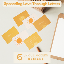 Load image into Gallery viewer, Lain & Lou Boho Thank You Cards with Envelopes 30 Pack | You Are My Sunshine Birthday | Thank You Notes for Business, Wedding, Birthday, Baby Shower