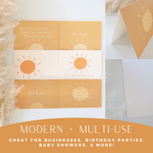 Load image into Gallery viewer, Lain & Lou Boho Thank You Cards with Envelopes 30 Pack | You Are My Sunshine Birthday | Thank You Notes for Business, Wedding, Birthday, Baby Shower