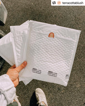 Load image into Gallery viewer, Lain & Lou Happy Mail Stickers | Boho Rainbow Business Stickers | Cute Packaging for Small Business