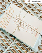 Load image into Gallery viewer, Lain & Lou Boho Rainbow Thank You Cards | 30 Pack with 6 Modern Designs - 4x6 inch Folded Cards with Envelopes