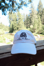 Load image into Gallery viewer, Lain &amp; Lou Lifestyle White &amp; Black Rainbow Hat
