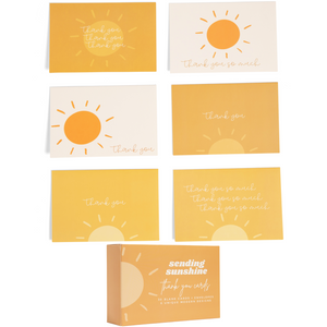 Lain & Lou Boho Thank You Cards with Envelopes 30 Pack | You Are My Sunshine Birthday | Thank You Notes for Business, Wedding, Birthday, Baby Shower