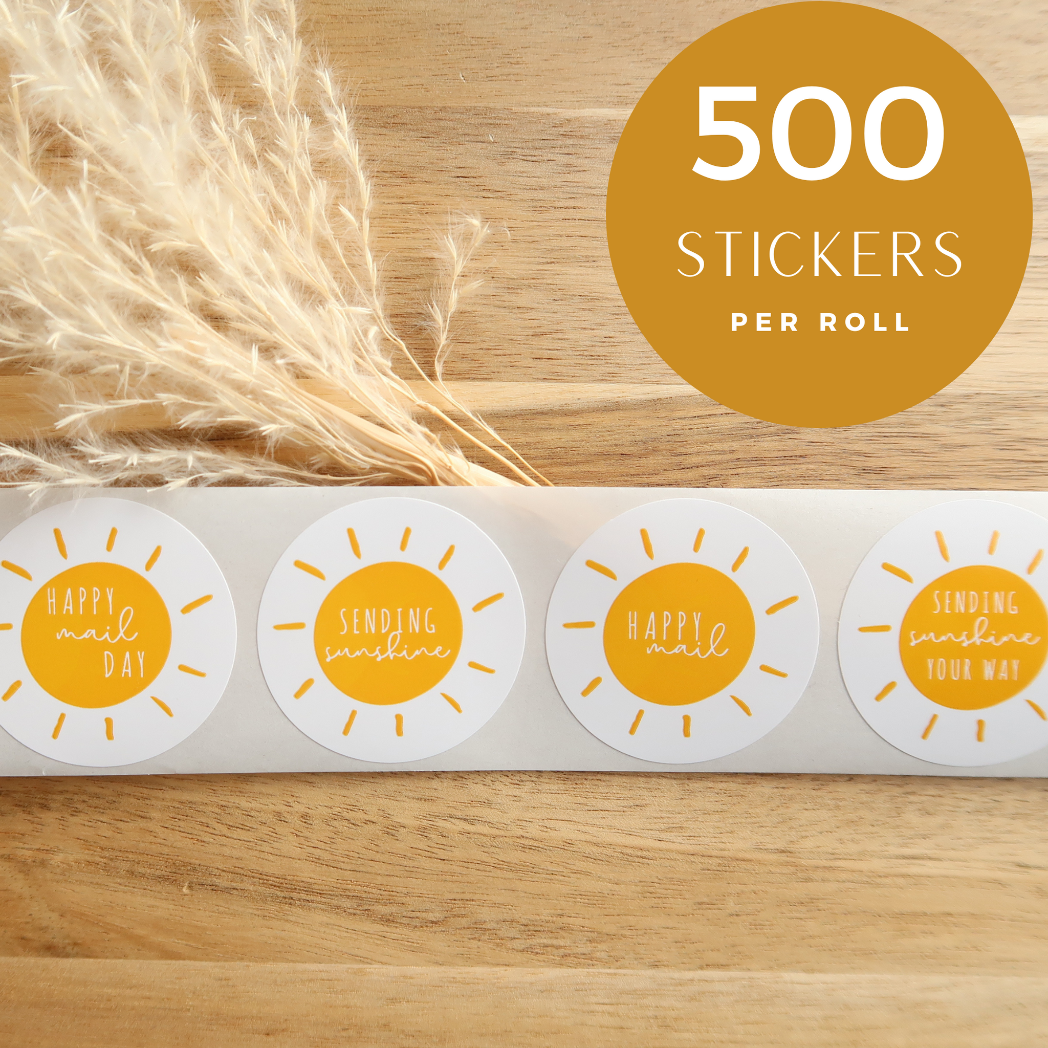 Shipping Stickers for Your Packaging : Hello Your Happy Mail is Here  Sticker. 