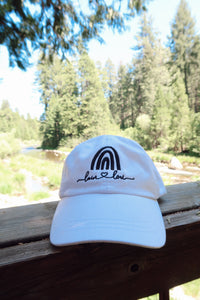 Lain & Lou Lifestyle White & Black Rainbow Hat