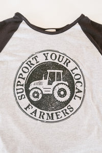 Support Your Local Farmers Kids Tee