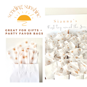 Lain & Lou Sunshine Tissue Paper for Gift Bags for Wedding, Birthday, Showers (25 Pack) Boho Tissue Paper for Packaging 20x28"