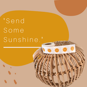 Lain & Lou Sending Sunshine Happy Mail Stickers | Yellow Boho Packaging Stickers | 4 Unique Designs